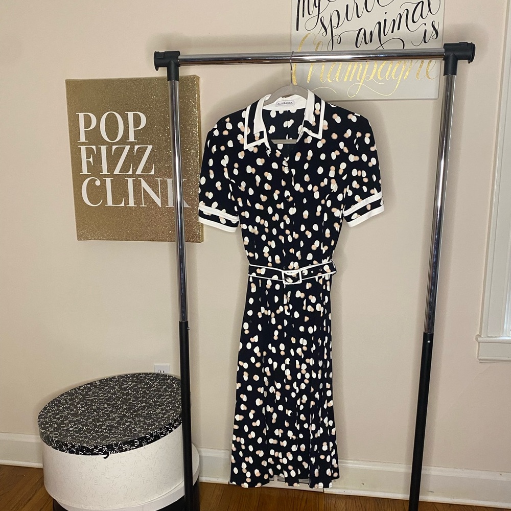 Altuzarra "Ella" stretch-woven polka-dot shirtdress